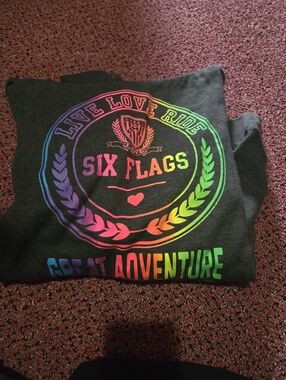 Black Hoodie with Rainbow Logo